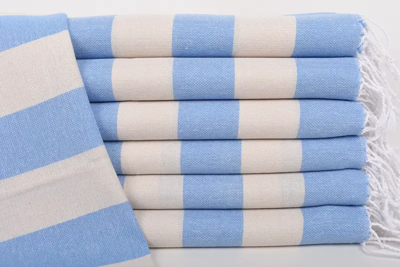Small Bath Towels, Gift For The Home, Custom Hand Towel, Personalized Wedding Gift, Turkish Tea Towel, Bulk Order Towel, 40x18 Cotton Striped Towel - 1