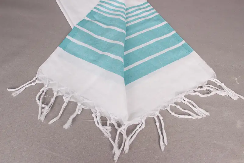 Turkish Tea Towel, 40x20 Cotton Striped Towel, Gift For Him, Embroidery Towel, Baby Boy Gift, Bathroom Towels, Personalized Hand Towel, Summer Towel - 8