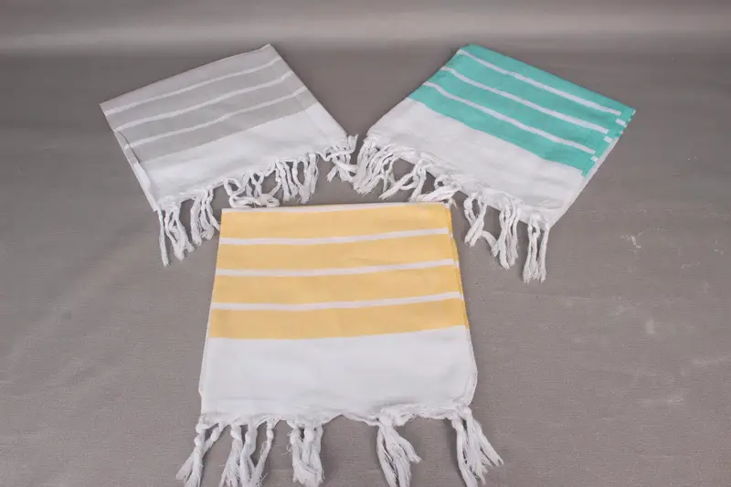 Turkish Tea Towel, 40x20 Cotton Striped Towel, Gift For Him, Embroidery Towel, Baby Boy Gift, Bathroom Towels, Personalized Hand Towel, Summer Towel - 4