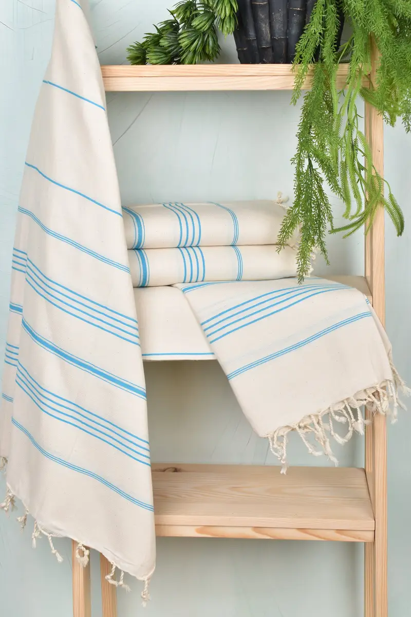 Bachelorette Gifts, Lightweight towel, Bachelorette Towel, 70x40 Linen Striped Towel, Girls Weekend Favors, Wedding Gift For Bride, Best Beach Towel - 6