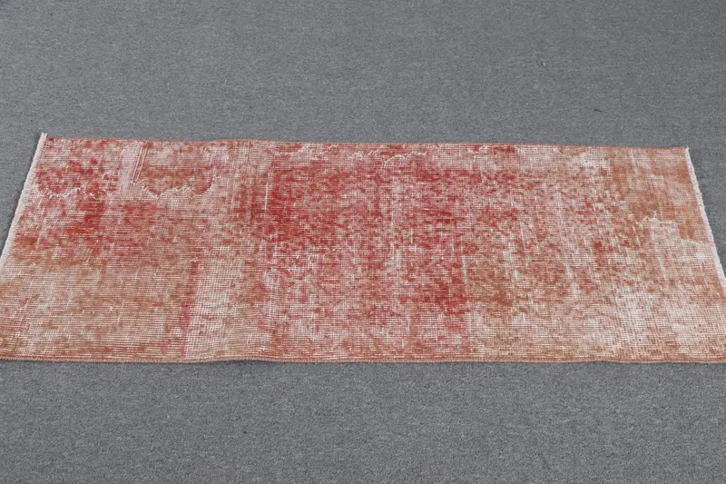 Purple & Orange Rug, 1.5x4 ft Botanical Design