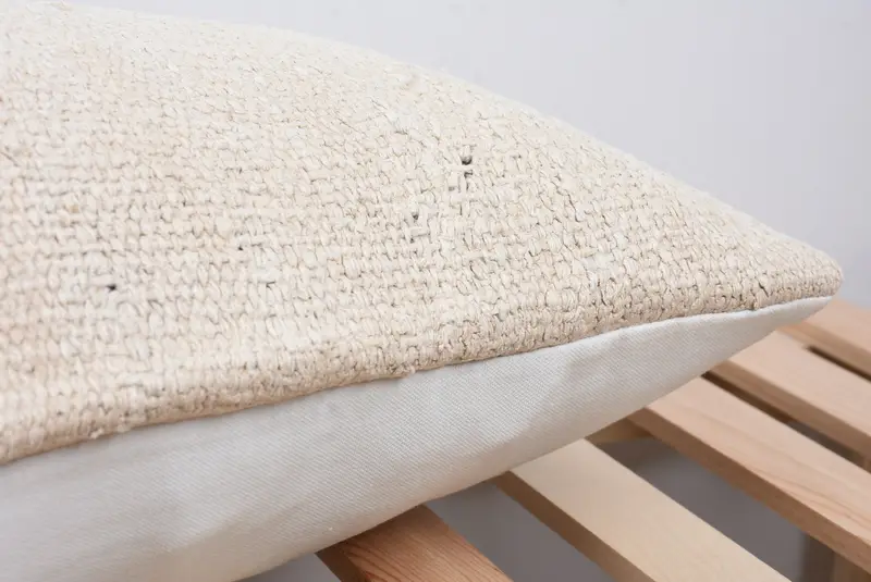 Living Room Throw Cushion Cover, One Of A Kind Pillow Sham, Boho Pillow, Pillow for Couch, 12x36 White Pillow Sham, Pillow Cover, Kilim Pillow - 7