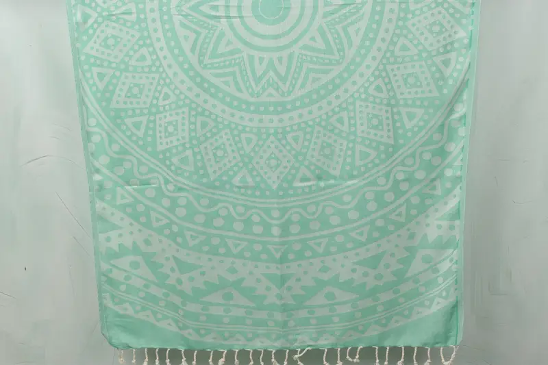 Peshtemal Towel, Customized Towels, Absorbent Turkish towel, Travel towel, Custom Wedding Gift From Bridesmaid, 70x40 Cotton Round Pattern Towel - 1