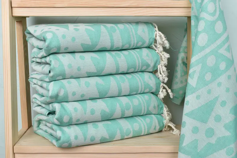 Peshtemal Towel, Customized Towels, Absorbent Turkish towel, Travel towel, Custom Wedding Gift From Bridesmaid, 70x40 Cotton Round Pattern Towel - 2