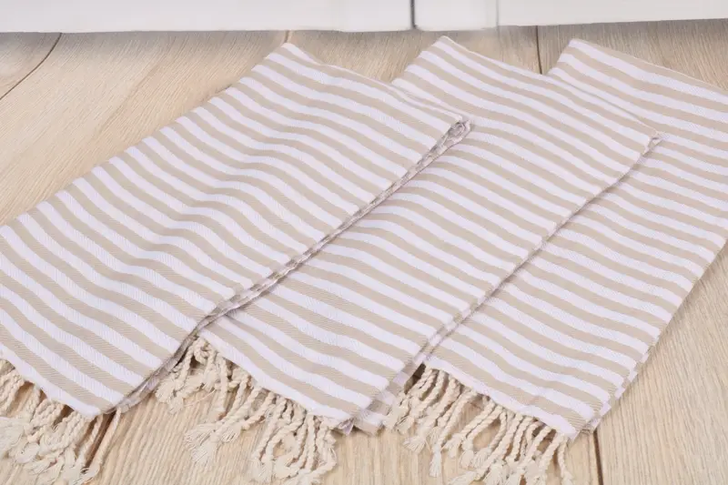 Fouta towel, 70x40 Cotton Striped Towel, Organic Turkish towel, Yoga Towel, Gift For Boyfriend, Personalized Home Gift Wedding, Cotton towel - 6