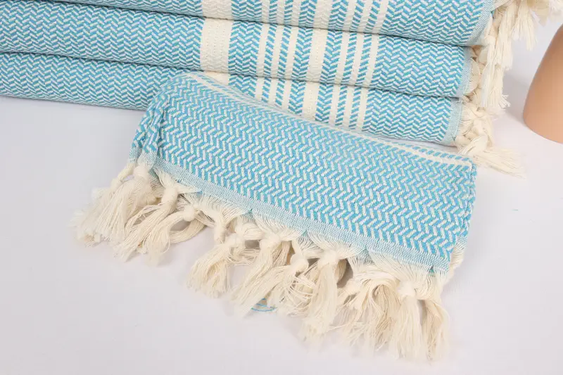 Monogram Kitchen Towel, 40x18 Cotton Striped Towel, Wedding Gift, Custom Wedding Gifts, Summer Towel, Bridesmaid Gifts, Bridal Shower Gifts - 4
