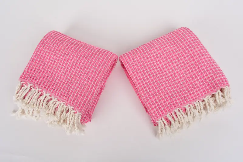 Luxury towel, Custom Wedding Gift, Custom Wedding Gift From Bridesmaid, 68x36 Cotton Waffle Towel, Turkish Towel USA, Boyfriend Christmas Gift - 7