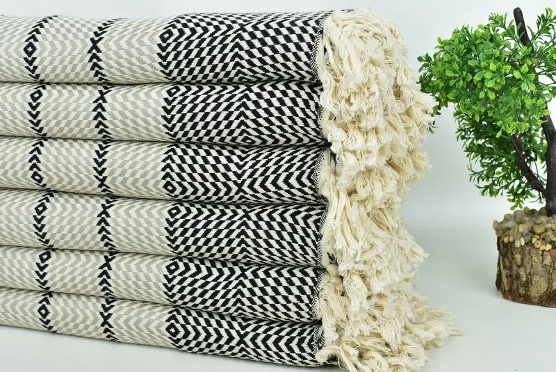 Quick-dry towel, Bridal Shower Favors, Girls Weekend Favors, Customized Towels, Organic Towel, Beach Towel Gift, 80x40 Cotton Diamond Towel - 3