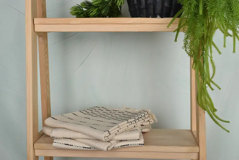 Gift For Mom, Gym Towel, Housewarming Gift, Monogrammed Hand Towel, Turkish Hand Towel, Turkish Towel Hand Towel, 36x18 Cotton Striped Design Towel - 7