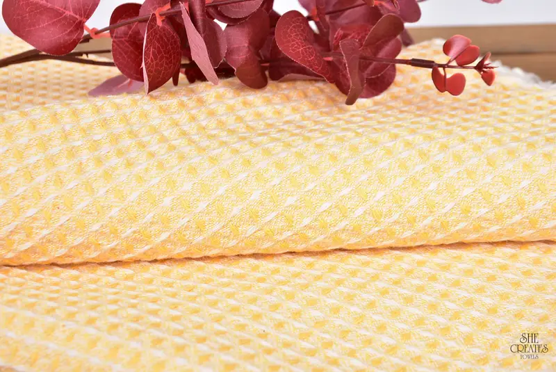 Fitnesshandtuch, Hammam -Handtuch, Sommertuch, Brautjungfernhandtuch, Hochzeitsgeschenk, Junggesellenpartygeschenke, 68x36 Bambus Waffelhandtuch, türkisches Handtuch Volumen - 6