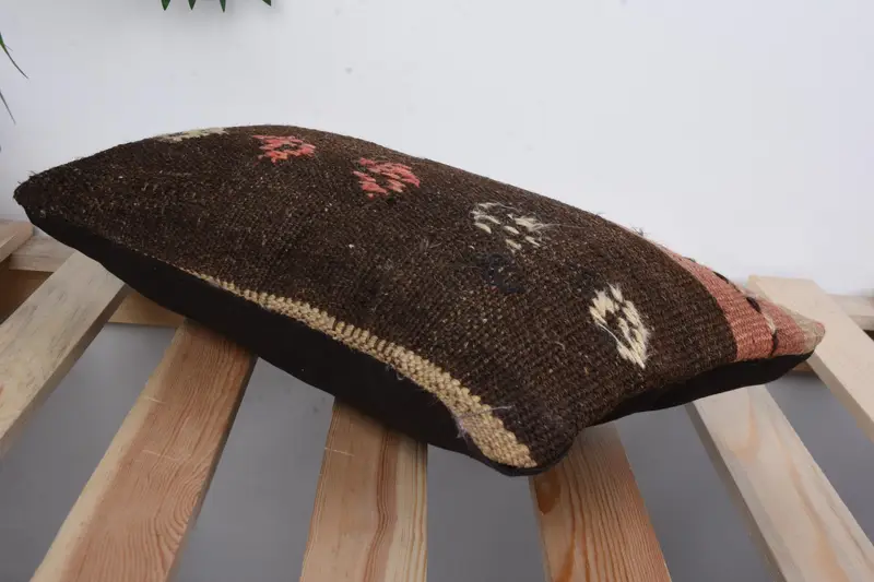 Wholesale Pillow Case, Pillow for Sofa, 8x16 Black Pillow Sham, Vintage Kilim Throw Pillow, Pet Cushion, Turkish Kilim Pillow, Cushion Cover - 6