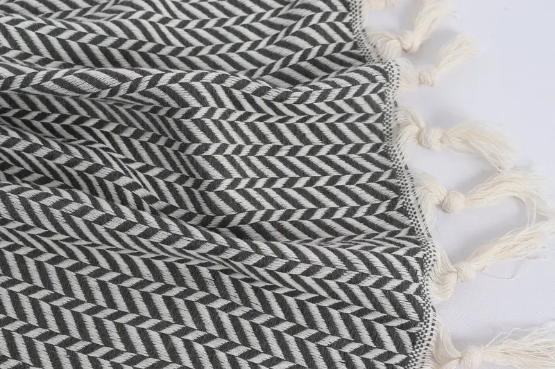 Personalized Hand Towel, Turkish Towel Hand Towel, Personalized Gift For Her, Custom Turkish Towel, Wedding Gift, 36x18 Cotton Chevron Towel - 8