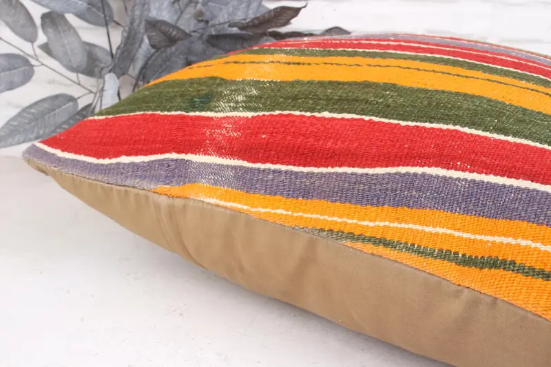 Boho Pillow, Boho Pillow Sham Cover, Cushion Case, Pillow for Sofa, Southwestern Pillow Case, Rustic Cushion Case, 24x24 Red Cushion Case - 7