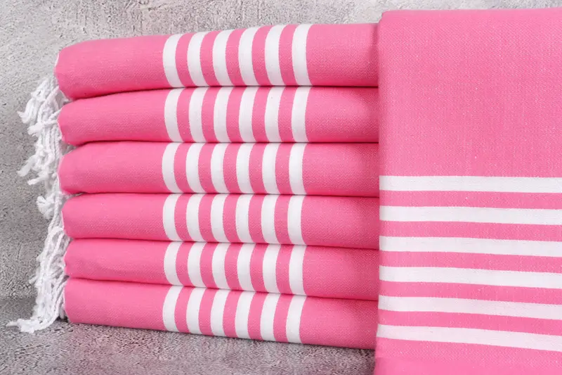 Anniversary Gift For Her, Housewarming Gift, Wedding Gift, 70x40 Cotton Striped Towel, Monogrammed Beach Towel, Eco-friendly Turkish peshtemal towel - 1