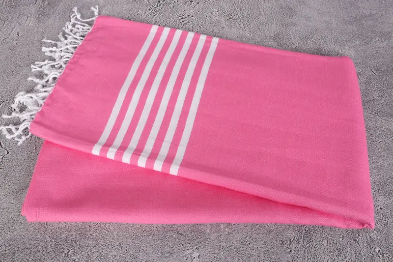 Anniversary Gift For Her, Housewarming Gift, Wedding Gift, 70x40 Cotton Striped Towel, Monogrammed Beach Towel, Eco-friendly Turkish peshtemal towel - 6