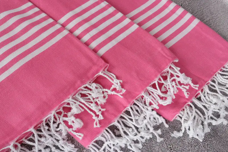 Anniversary Gift For Her, Housewarming Gift, Wedding Gift, 70x40 Cotton Striped Towel, Monogrammed Beach Towel, Eco-friendly Turkish peshtemal towel - 5