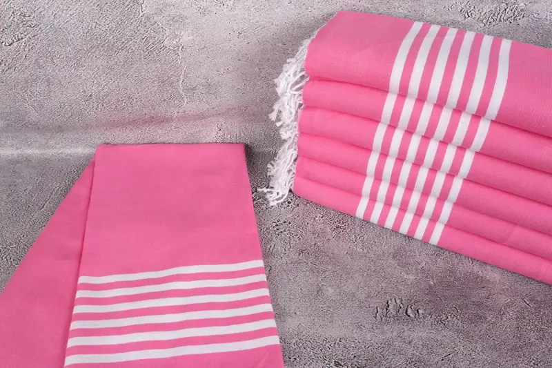 Anniversary Gift For Her, Housewarming Gift, Wedding Gift, 70x40 Cotton Striped Towel, Monogrammed Beach Towel, Eco-friendly Turkish peshtemal towel - 2