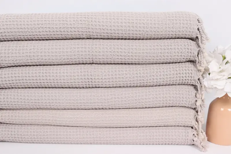 Monogrammed Hand Towel, 40x20 Cotton Waffle Towel, Turkish Hand Towel, Spa Towel, Personalized Wedding Gift, Organic Towel, Turkish Towel Hand Towel - 3