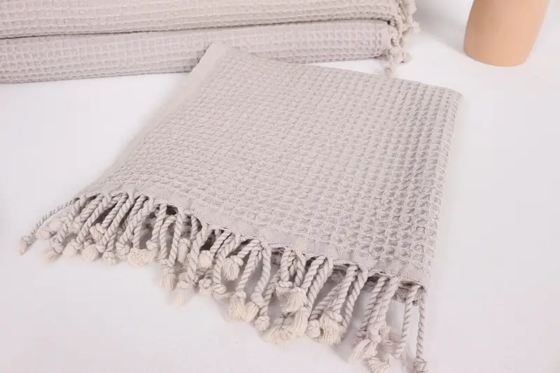 Monogrammed Hand Towel, 40x20 Cotton Waffle Towel, Turkish Hand Towel, Spa Towel, Personalized Wedding Gift, Organic Towel, Turkish Towel Hand Towel - 5