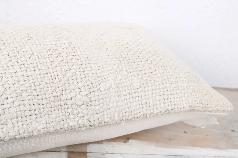 Boho Pillow Sham Cover, Retro Pillow Sham, Handmade Kilim Cushion, Kilim Cushion Sham, 8x16 White Pillow Cover, Pillow, Pet Pillow Case - 6