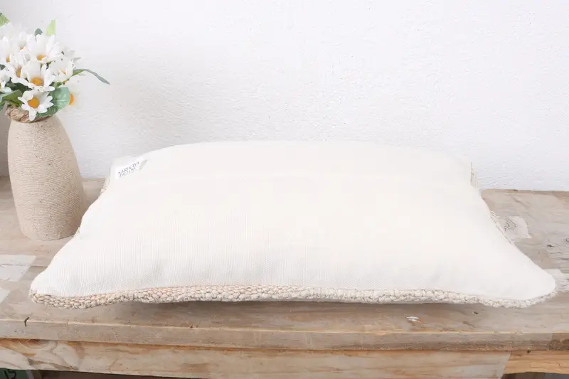 Boho Pillow Sham Cover, Retro Pillow Sham, Handmade Kilim Cushion, Kilim Cushion Sham, 8x16 White Pillow Cover, Pillow, Pet Pillow Case - 7