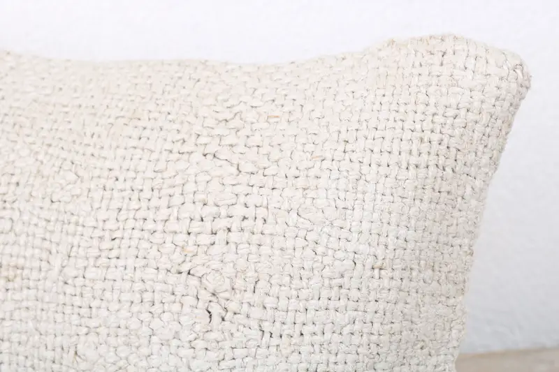 Boho Pillow Sham Cover, Retro Pillow Sham, Handmade Kilim Cushion, Kilim Cushion Sham, 8x16 White Pillow Cover, Pillow, Pet Pillow Case - 5