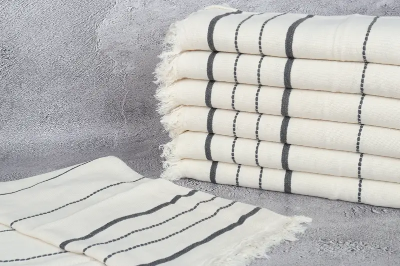 Turkish Hand Towel, Decorative Towel, Bridesmaid Gift, Personalized Dish Towel, Bride Gift, Wedding Gift, 36x18 Cotton Striped Towel, Gift For Her - 2