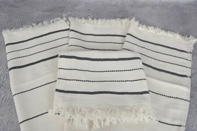 Turkish Hand Towel, Decorative Towel, Bridesmaid Gift, Personalized Dish Towel, Bride Gift, Wedding Gift, 36x18 Cotton Striped Towel, Gift For Her - 4