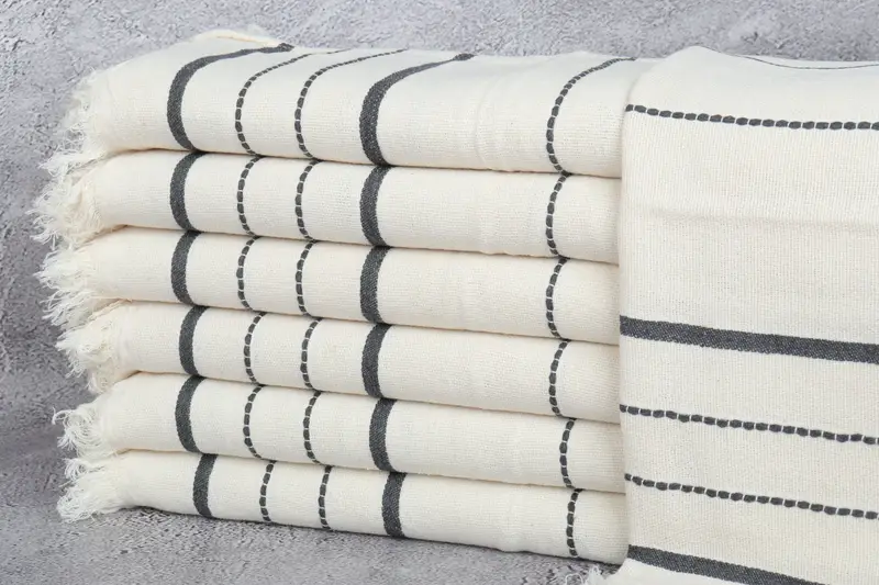 Turkish Hand Towel, Decorative Towel, Bridesmaid Gift, Personalized Dish Towel, Bride Gift, Wedding Gift, 36x18 Cotton Striped Towel, Gift For Her - 1