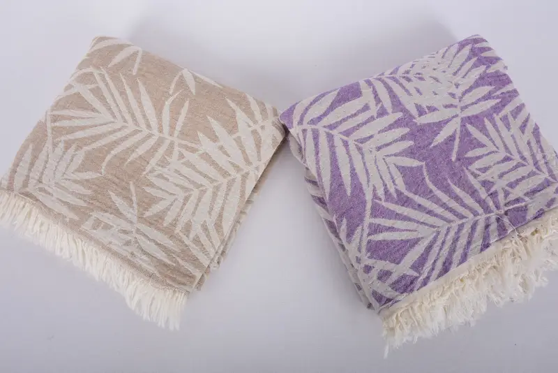 Bathroom Towel, Beach Towel Gift, Quick-dry towel, Unique Wedding Gift, 64x40 Cotton Floral Patterned Towel, Housewarming Gift, Sand-free towel - 7