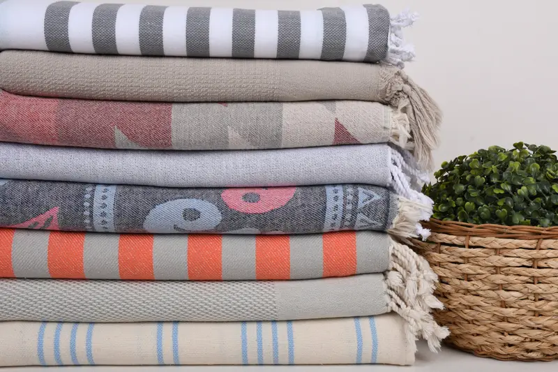 70x40 Cotton Set of 8 Towel, Wedding Favors, Gym Towel, Beach Size Towel, Turkish Towel Beach, Bridal Gifts, Bridesmaid Towel, Custom Wedding Gifts - 2