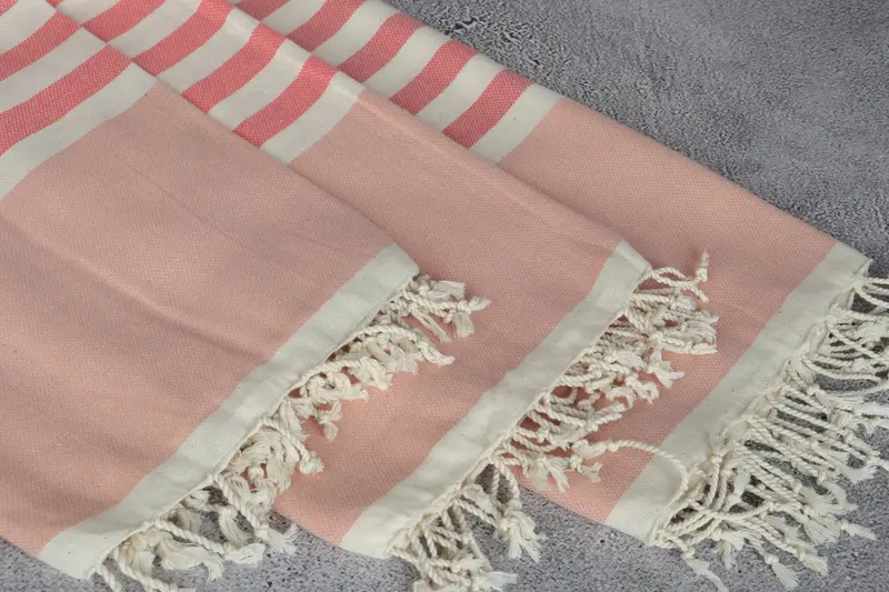 70x40 Cotton Striped Towel, Handwoven Turkish Towel, Gift For Her, Gift For Boyfriend, Bachelorette Party Decorations, Embroidered Towel - 5