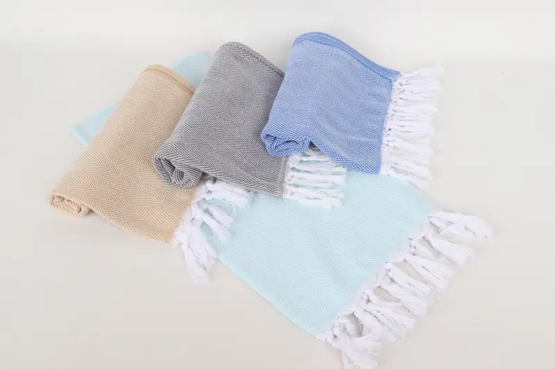 Mother Of The Groom Gift, Turkish Hand Towel, Monogram Kitchen Towel, Wedding Gift, 36x18 Cotton Herringbone Towel, Xmas Gifts, Custom Turkish Towel - 5