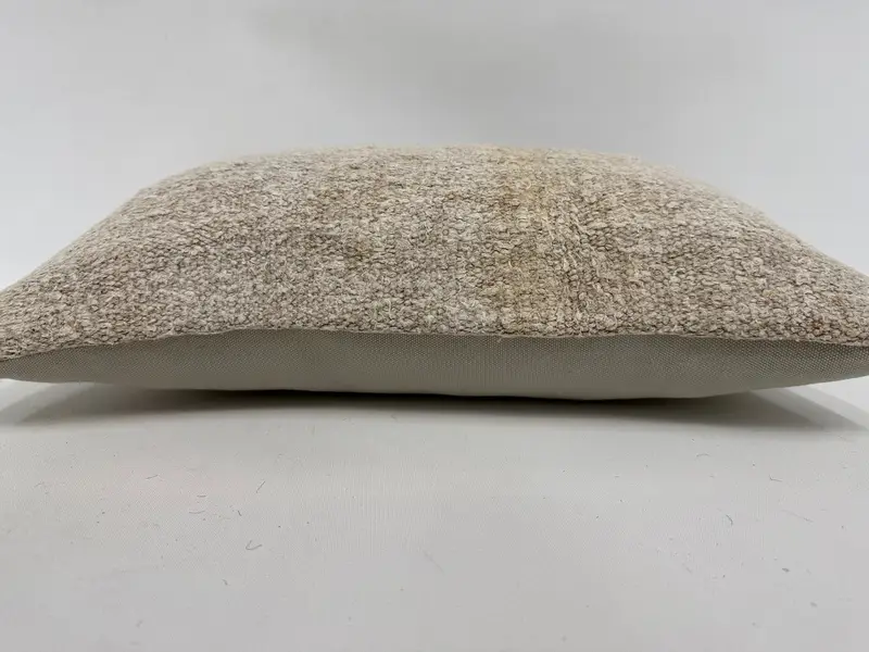 Morroccon Kilim Cushion Pillow, Vintage Pillow, Decorative Pillow, Turkish Kilim Pillow, Kilim Pillow Cover, 12x20 White Pillow, Pillow Sham - 5