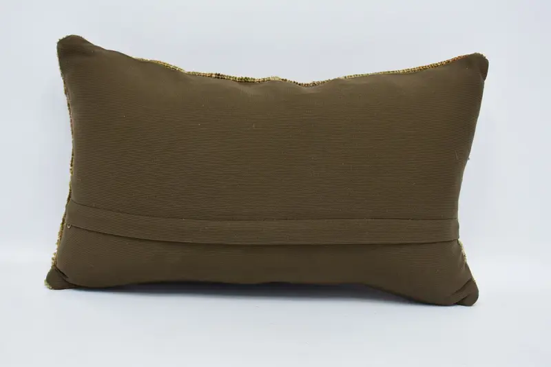 12x20 Brown Pillow, Authentic Pillow Cover, Cushion Cover, Vintage Kilim Pillow, Interior Designer Pillow, Turkish Pillow - 6