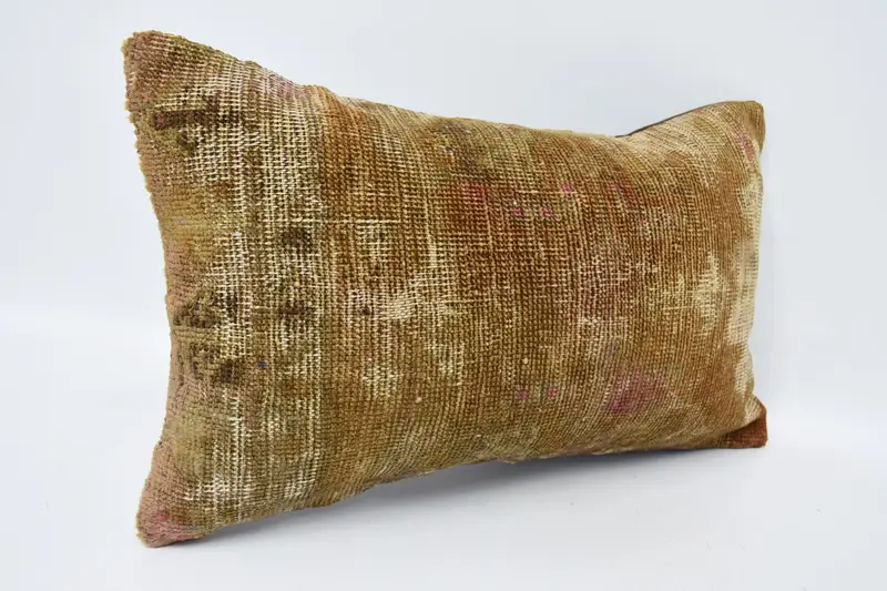 12x20 Brown Pillow, Authentic Pillow Cover, Cushion Cover, Vintage Kilim Pillow, Interior Designer Pillow, Turkish Pillow - 3