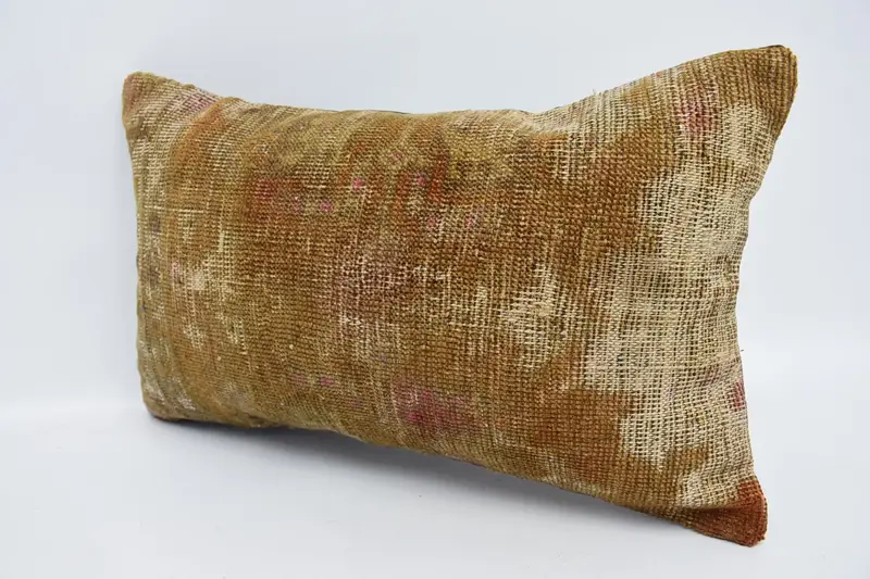 12x20 Brown Pillow, Authentic Pillow Cover, Cushion Cover, Vintage Kilim Pillow, Interior Designer Pillow, Turkish Pillow - 4