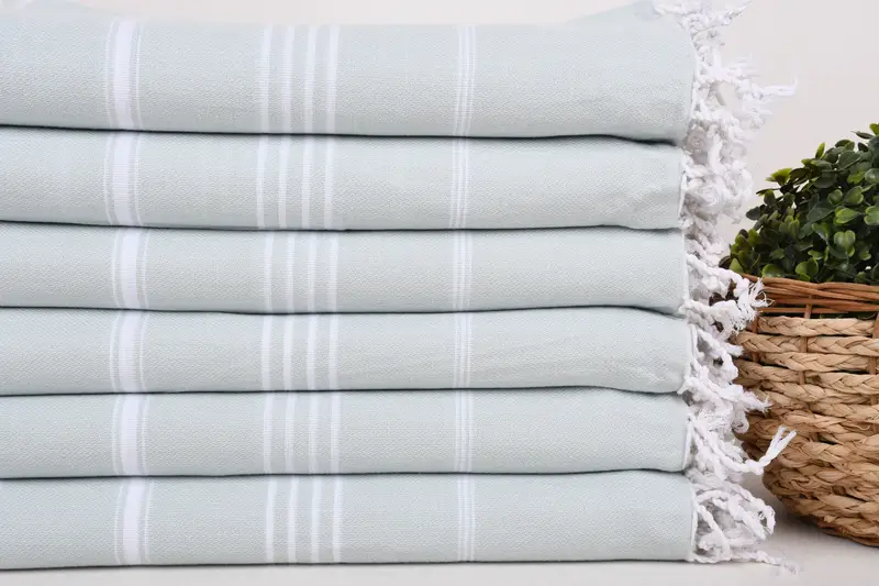 Bachelor Gifts, Soft and absorbent Turkish towel, Quick-Dry Beach Towel, Bridal Gifts, 70x40 Cotton Striped Towel, Bachelorette Party Favors - 2