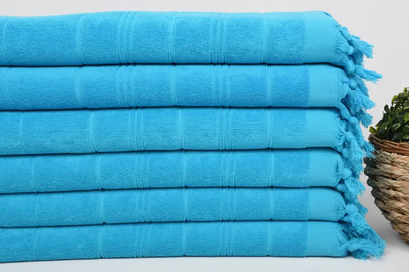 Monogramm Küchentuch, personalisierte Geschenke, Spahandtuch, 40x18 Baumwollgestreifte Terry -Handtuch, Brautjungferngeschenke, Sommergeschenk, Bestes Weihnachtsgeschenk für Freunde - 2