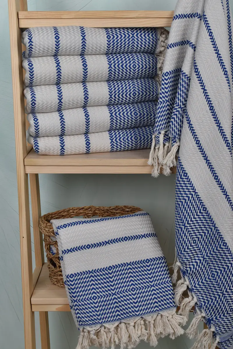 Turkish beach towel, Lightweight Turkish towel, 80x40 Cotton Diamond Towel, Unique Wedding Gift, Peshtemal Towel, Wedding Favors, Embroidery Towels - 3