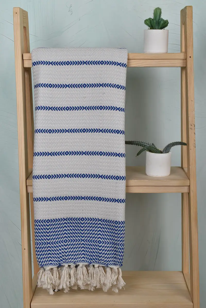 Turkish beach towel, Lightweight Turkish towel, 80x40 Cotton Diamond Towel, Unique Wedding Gift, Peshtemal Towel, Wedding Favors, Embroidery Towels - 8