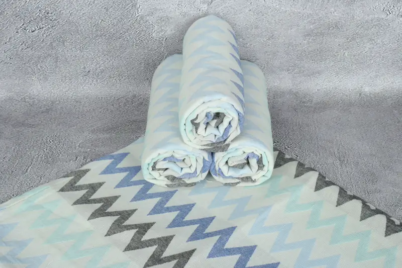Personalized Towel, Personalized Turkish Beach Towel, 70x40 Cotton Zigzag Design Towel, Quick-dry peshtemal, Bachelor Party Gifts, Organic towel - 8