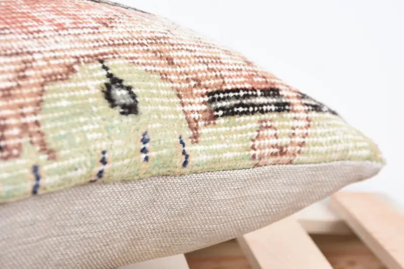 Throw Kilim Pillow, Bed Cushion Case, Cushion Case, 12x24 Beige Pillow Sham, Cozy Throw Cushion Cover, Boho Pillow Sham Cover, Boho Pillow - 7