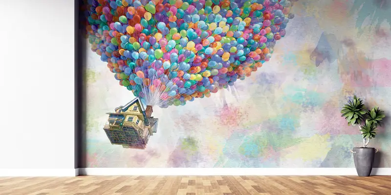 Colorful Wall Print,Modern Wall Paper,Paper Wall Art ,Rainbow Wall Poster,3d Wall Paper,Abstract Wall Painting, - 7