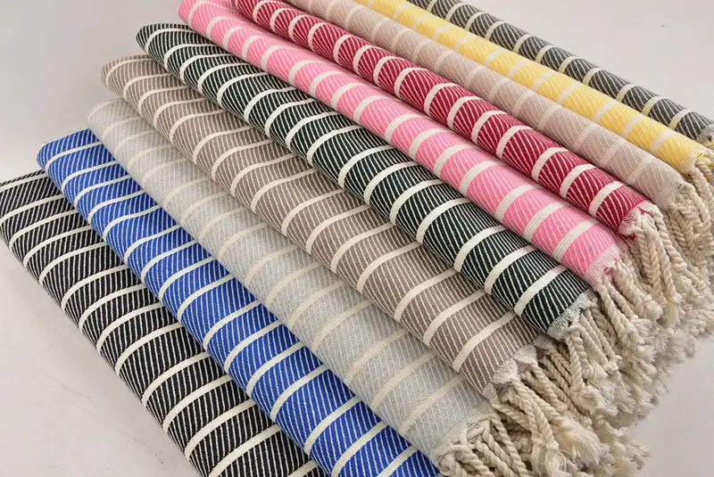 Custom Wedding Gift, Gift For Him, Organic Towel, Valentines Gift, Monogram Beach Towel, 70x40 Bamboo Striped Towel, Personalized Home Gift Wedding - 6
