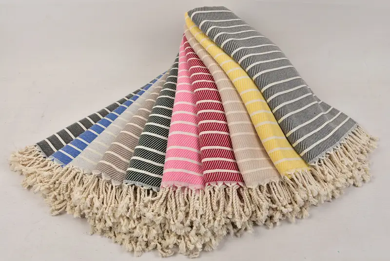 Custom Wedding Gift, Gift For Him, Organic Towel, Valentines Gift, Monogram Beach Towel, 70x40 Bamboo Striped Towel, Personalized Home Gift Wedding - 4