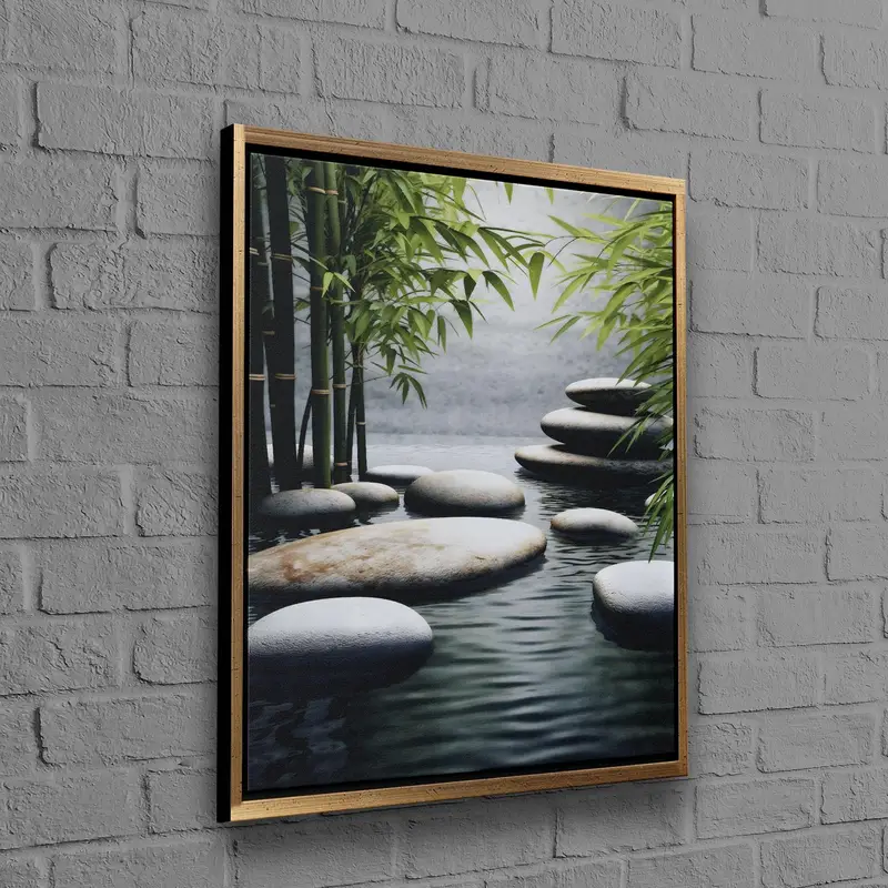 Moderne Zen-Leinwand: Gelassenheit in jedem gedruckten Strich