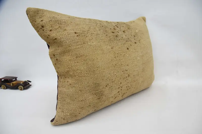 Cushion Case, 20x28 Beige Cushion Case, Vintage Kilim Throw Pillow, Gift Pillow, Turkish Kilim Pillow, Authentic Cushion Case - 3