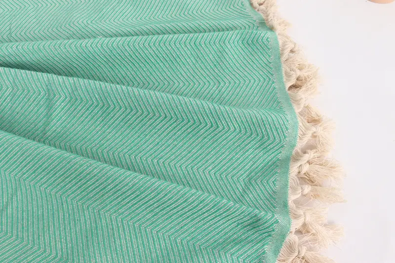 84x68 Cotton Zig zag Towel, Boho Throw Blankets, Custom Wedding Gifts, Monogram Beach Blanket, Personalized Gift For Him, Bridesmaid Gifts - 8