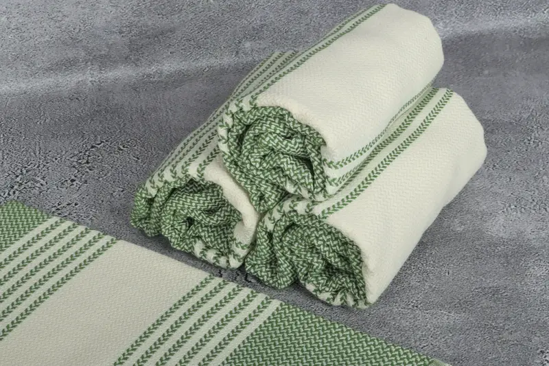 Unique Turkish towel with custom embroidery USA, Turkish Towel USA, Bachelorette Gifts, Bridal Gifts, Wedding Favors, 70x40 Cotton Striped Towel - 8